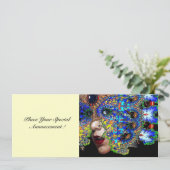 EPHEMERAL masquerade costume ball champagne Aankondiging (Staand voorkant)