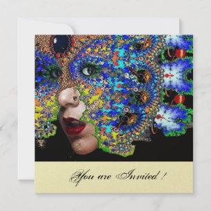 EPHEMERAL masquerade costume ball, witte champagne Kaart