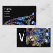 EPHEMERAL MONOGRAM Beauty, Salon, Spa, Makeup Arti Visitekaartje (Voorkant / Achterkant)