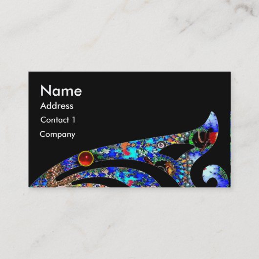 EPHEMERAL MONOGRAM Beauty, Salon, Spa, Makeup Arti Visitekaartje (Voorkant)