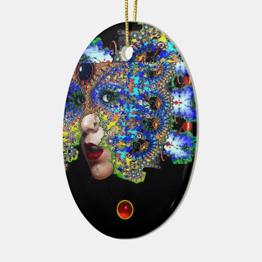 EPHEMERAL , Red Ruby , Blue Sapphire Keramisch Ornament (Links)