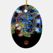 EPHEMERAL , Red Ruby , Blue Sapphire Keramisch Ornament (Voorkant)