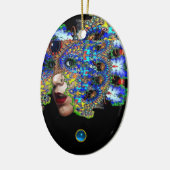 EPHEMERAL , Red Ruby , Blue Sapphire Keramisch Ornament (Links)
