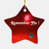 EPHEMERAL , Red Ruby , Blue Sapphire Star Keramisch Ornament (Achterkant)