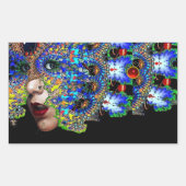 EPHEMERAL Red Ruby Rechthoekige Sticker (Voorkant)