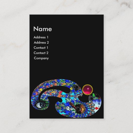 EPHEMERAL RUBY/Beauty, Salon, Spa, Makeup Artist Visitekaartje (Voorkant)