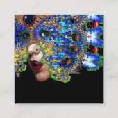 EPHEMERAL RUBY / Schoonheidssalon, Spa, Make-upkun Vierkante Visitekaartje (Achterkant)