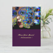 EPHEMERAL Sweet 16 Masquerade Ball Kaart (Staand voorkant)