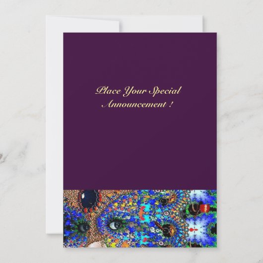 EPHEMERAL Sweet 16 Masquerade Ball Kaart (Achterkant)