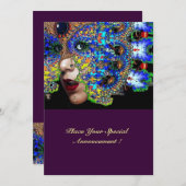 EPHEMERAL Sweet 16 Masquerade Ball Kaart (Voorkant / Achterkant)