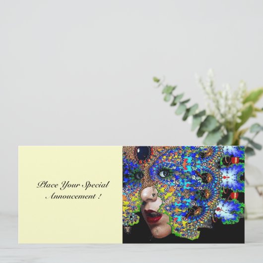 EPHEMERAL Sweet 16 Masquerade Ball Kaart (Staand voorkant)