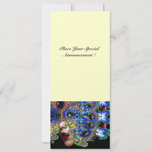 EPHEMERAL Sweet 16 Masquerade Ball Kaart (Achterkant)