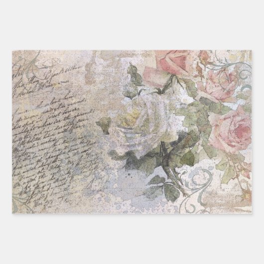 Ephemeral Victoriaans Variety Decoupage Inpakpapier Vel (Voorkant 3)