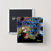 EPHEMERAL VIERKANTE BUTTON 5,1 CM (Voorkant /achterkant)