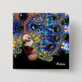 EPHEMERAL VIERKANTE BUTTON 5,1 CM (Voorkant)