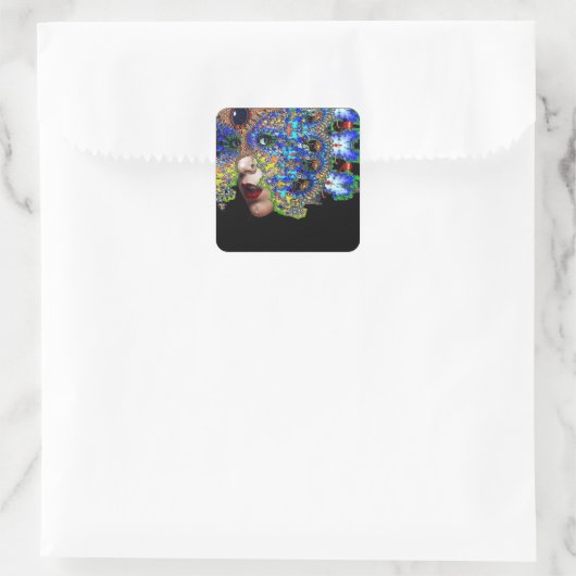 EPHEMERAL VIERKANTE STICKER (Tas)