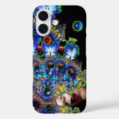EPHEMERAL VROUW / kleurig fractaal masker, stenen Case-Mate iPhone Case (Achterkant)