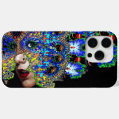 EPHEMERAL/VROUW MET KLORFUL FRACTALE MASKER Case-Mate iPhone CASE (Achterkant (horizontaal))