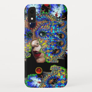 EPHEMERAL/VROUW MET KLORFUL FRACTALE MASKER Case-Mate iPhone CASE