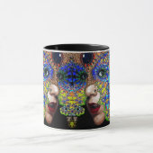 EPHEMERAL/VROUW MET KLORFUL FRACTALE MASKER MOK (Midden)