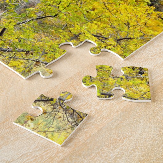 Ephemeral waterfall pours out-out in cliff legpuzzel (Zijkant)