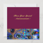 EPHEMERAL, zoet 16 maskerade bal, blauw masker Kaart (Achterkant)