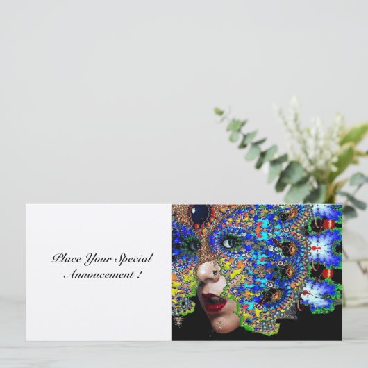 EPHEMERAL, zoet 16 maskerade ball Silver Kaart (Staand voorkant)