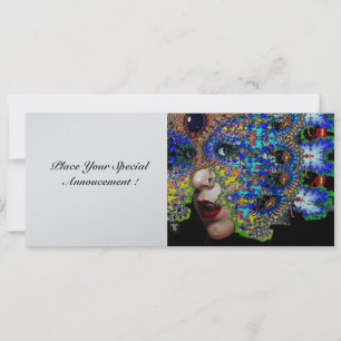 EPHEMERAL, zoet 16 maskerade ball Silver Kaart