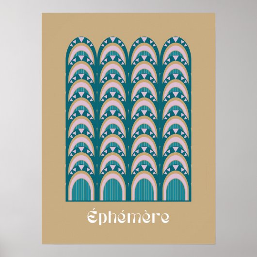 éphémère art deco poster (Voorkant)
