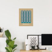 éphémère Art Deco-stijl Poster (Thuiskantoor)