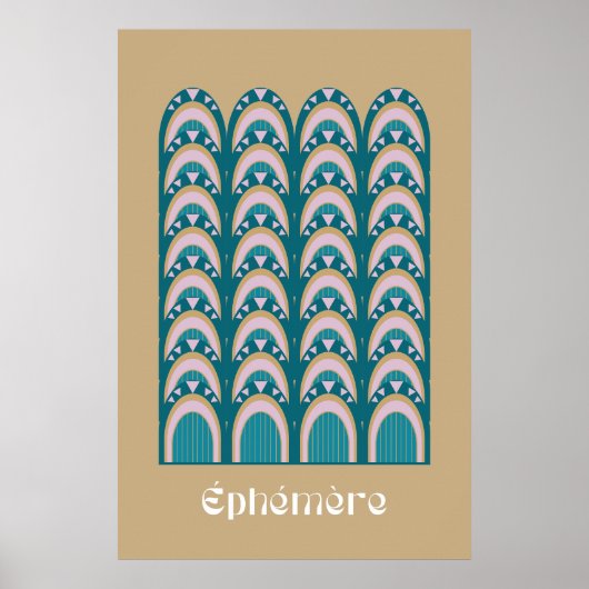 éphémère Art Deco style Poster (Voorkant)