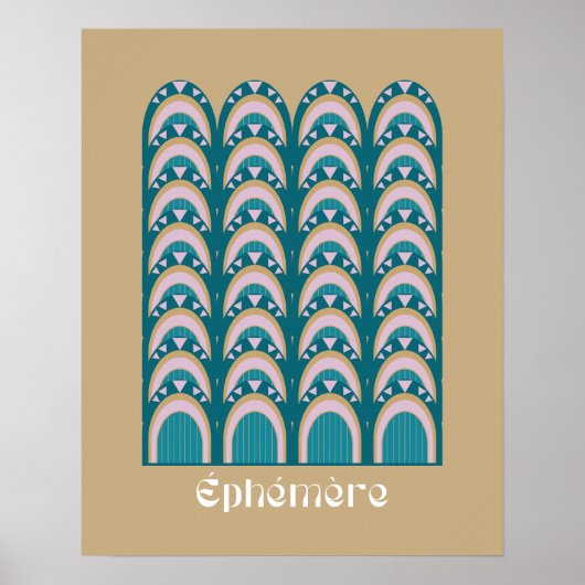 éphémère Art Deco style Poster (Voorkant)