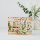  Ephemra Collage Happy Pasen Briefkaart (Staand voorkant)