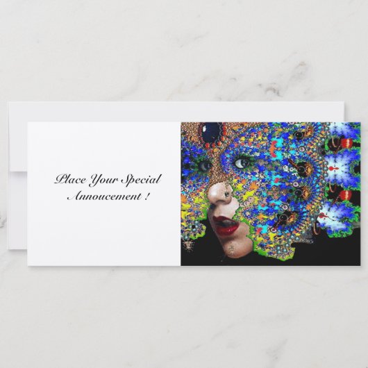 Ephermere zoete 16 masquerade bal zilver kaart (Voorkant)