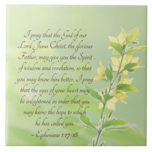 Ephesianen 1:17-18 Geest van de wijsheid en de Ver Tegeltje