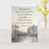 Ephesianen 1:17 Geest van de wijsheid en de vererg Kaart (Gele Bloem)