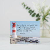 Ephesianen 1:18 Ik bid dat je het HOPE kent Briefkaart (Staand voorkant)