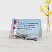 Ephesianen 1:18 Ik bid dat je het HOPE kent Kaart (Gele Bloem)