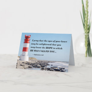 Ephesianen 1:18 Ik bid dat je het HOPE kent Kaart