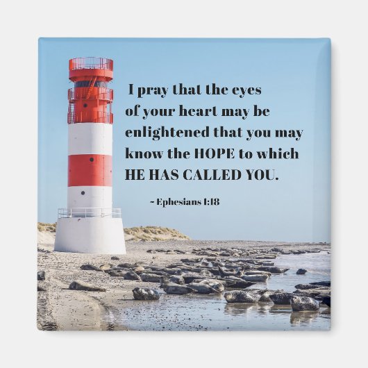 Ephesianen 1:18 Ik bid dat je het HOPE kent Magneet (Voorkant)