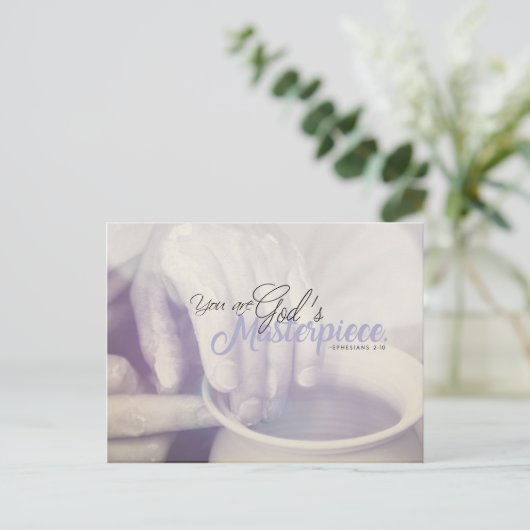 Ephesianen 2:10 - Jullie zijn Gods meesterwerk Briefkaart (Staand voorkant)