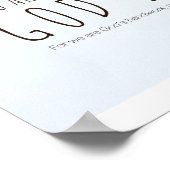 Ephesianen 2:10 - Jullie zijn Gods meesterwerk Poster (Hoek)