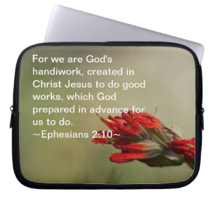 Ephesianen 2:10 laptop sleeve
