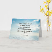 Ephesianen 2:6 God heeft ons opgevoed met Christus Kaart (Gele Bloem)