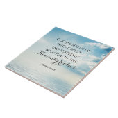 Ephesianen 2:6 God heeft ons opgevoed met Christus Tegeltje (Zijkant)