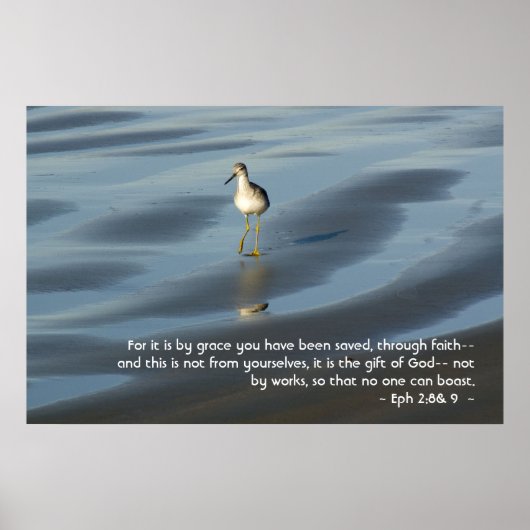 Ephesianen 2:8 en 9 Poster (Voorkant)