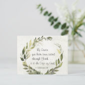 Ephesianen 2:8 Op Grace heb je gered Briefkaart (Staand voorkant)