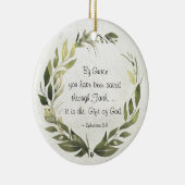 Ephesianen 2:8 Op Grace heb je gered Keramisch Ornament (Rechts)