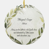 Ephesianen 2:8 Op Grace heb je gered Keramisch Ornament (Achterkant)