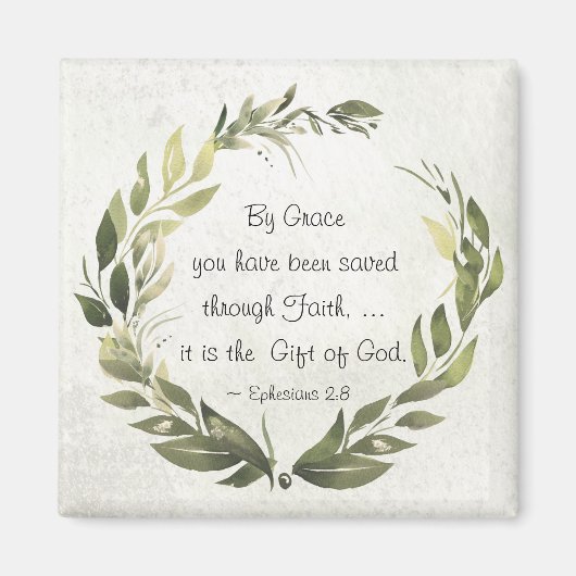 Ephesianen 2:8 Op Grace heb je gered Magneet (Voorkant)